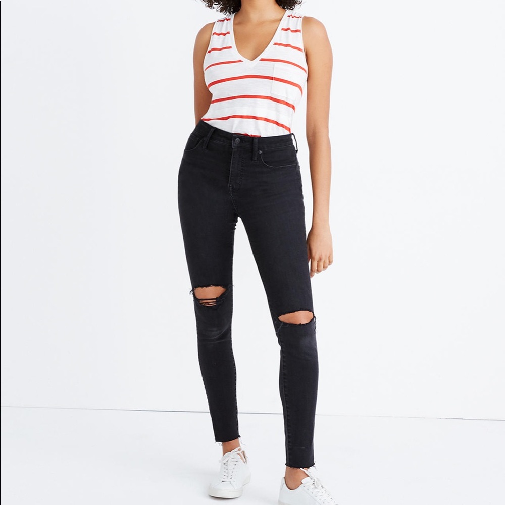 Madewell Curvy High-Rise Jean in Black Sea
